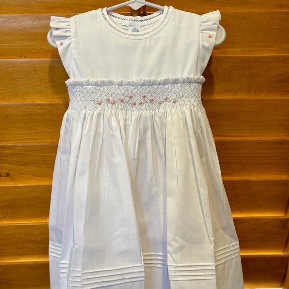 Rose Garden Collection Fly Sleeve Dress White Feltman Brothers - Picture 1 of 2